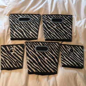 Zebra Storage Bins